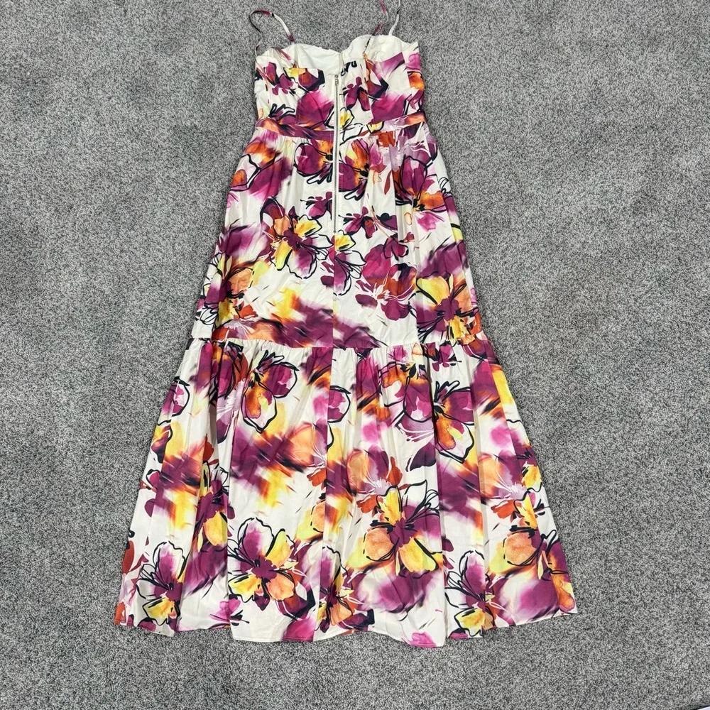 Showpo Floral Print Maxi Midi Cotton Sleeveless Dress Beach Resort Women’s US 6 - Picture 9 of 11